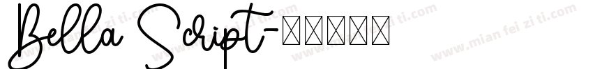 Bella Script字体转换